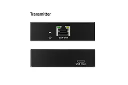 Подовжувач Digitus USB 3.2 Gen1, для використання з кабелем Cat6A, до 100 м, 3 х USB-A, 1 x USB-C, чорний - мініатюра 9