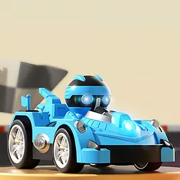 Машинка на радіокеруванні ZF17-1A Super Bumper Car Blue - мініатюра 2