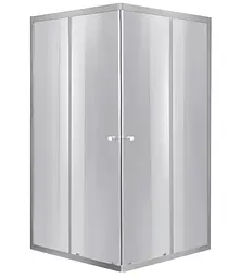 Душова кабіна Lidz Wawel SC90x90.SAT.LOW.DGR квадратна, скло темне тоноване 4 мм, без піддону LWASC9090SATLOWDGR2
