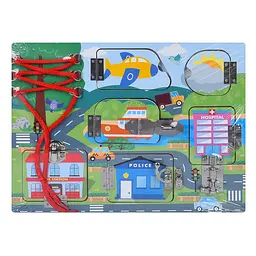 Дерев'яна іграшка Бізіборд MD 0146-2 ігрове поле 30x22,5 см