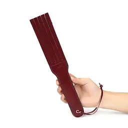 Шльопалка Liebe Seele Wine Red Spanking Paddle 34.5 см бордовий - мініатюра 3