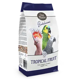 Додатковий корм для середніх та великих папуг з тропічними фруктами Deli Nature Birdelicious 750 г