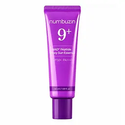 Антивікова сонцезахисна есенція з NAD+ та пептидами 50 мл Numbuzin No.9 NAD Peptides Dewy Sun Essence SPF 50+ PA++++