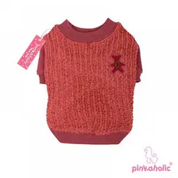 Светр для собак з нашитим ведмедиком, бордовий L Pinkaholic zoo0005813