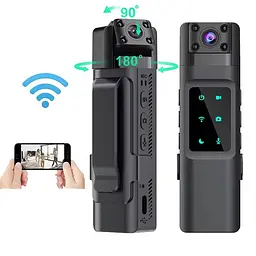 Wifi камера портативна - відеореєстратор із поворотним об'єктивом Nectronix L13, HD 1080P, диктофон (101149) - мініатюра 2