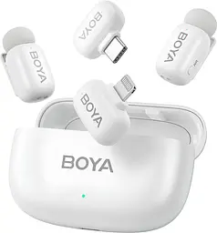 Микрофон Boya mini-13 Type-C/Lightning White (mini-13)