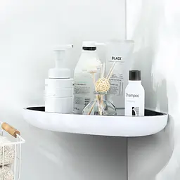 Полиця кутова МВМ My Home BP-26 біла з чорним (BP-26 WHITE/BLACK) - мініатюра 5