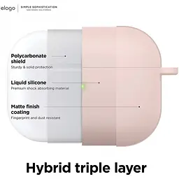 Чохол Elago Silicone Hang Case Lovely Pink for AirPods Pro 2nd Gen рожевий (EAPP2CSC-ORHA-LPK) - мініатюра 4
