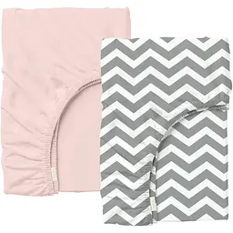 Набір простирадл на резинці Cosas R&G ZIGZAG 60х120х12 см (SetSheet_Rose_ZigGrey_120x60)