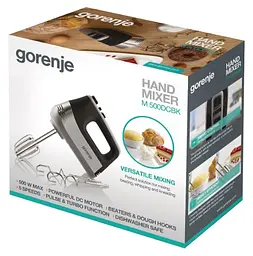 Ручний міксер Gorenje M500DCBK (HM1400-GS) (6922289) - мініатюра 2