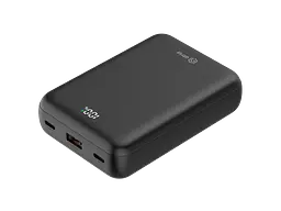 Зовнішній акумулятор (Power Bank) ATRIA WPD-P92 20000mAh Black - мініатюра 2