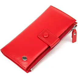 Яскравий жіночий гаманець-клатч ST Leather 19374 червоний