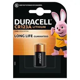 Батарейка Duracell 123 3V High Power літієва, CR123/CR123A/CR17345, 1 шт. в упаковці (5000394123106 / 5000784) - мініатюра 2