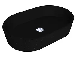 Умивальник Miraggio Sorrento mirastone black Чорний матовий 0000441