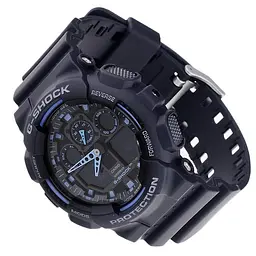 Наручний годинник ударостійке кварцове Casio G-Shock GA-100-1A2ER Оригінал для чоловіків з полімерним ремінцем - мініатюра 2