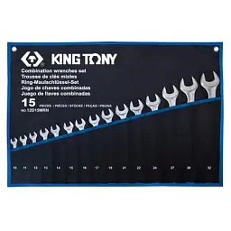 Набір комбінованих ключів KING TONY 10-32 мм 15 шт 12D15MRN