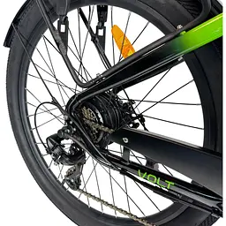 Електровелосипед E-Titan Volt 2024 Black/Green [27ETJA-004978] [130993] - мініатюра 5
