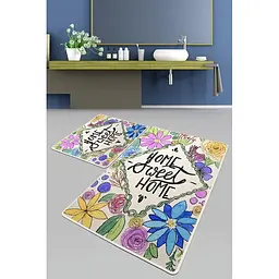 Набір килимків для ванної кімнати Chilai Home Topiary Banyo Halisi Djt 60 x 100 + 50 x 60