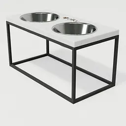Hollky Base L — миски на підставці для середніх і великих собак (2 × 0,95 л, висота 20 см) - мініатюра 7