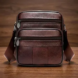 Сумка чоловіча шкіряна 14987 Vintage коричнева