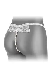 Трусики-стрінги з перлиною ниткою Fashion Secret KATIA White One size - мініатюра 2