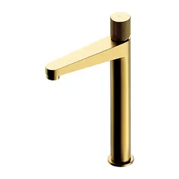 Змішувач для умивальника Omnires Contour – високий – золотий матовий (CT8012GLB)