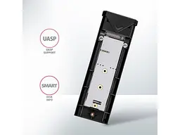 Кишеня для накопичувача AXAGON Arrow Box Black (EEM2-UB2) - мініатюра 6