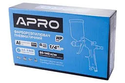 Пневматичний фарбопульт HP APRO 200 мл x 0.5 мм ВБ метал - мініатюра 4