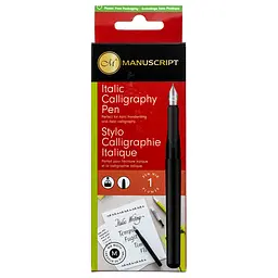 Набір для каліграфії Italic Calligraphy Pen Medium (перо чорний картридж конвертер) Manuscript