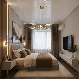 Підвісна люстра LED Diasha P8085/D800G золото 90 см LED 20W