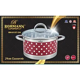 Каструля Bohmann BH 0127-24 6.1л Red - мініатюра 8