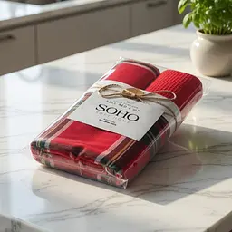 Набір рушників кухонних бавовна SOHO Sell Red 40х60см 170г/м2 2шт (BS 85541) - мініатюра 2