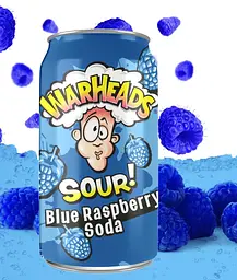 Кислий газований напій Warheads Sour Blue Raspberry Soda 355 мл - мініатюра 3