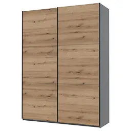 Шафа-купе Doros G-Caiser Графіт / Дуб Евок 2 ДСП / 3 частини 180х60х240 (42005014) - мініатюра 8