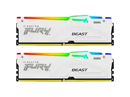 Пам'ять для настільних комп'ютерів Kingston FURY 32 GB (2x16GB) DDR5 6800 MHz Beast RGB EXPO White (KF568C34BWEAK2-32) - мініатюра 3