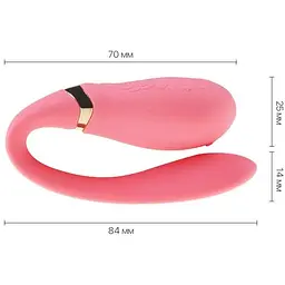 Смарт-вібратор для пар Zalo Fanfan Rouge Pink - мініатюра 3