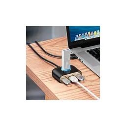 Концентратор Baseus USB 3.0 to 1xUSB 3.0 + 3xUSB 2.0 1.0m (CAHUB-AY01) - мініатюра 5