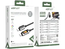 Кабель USB Type-C Acefast C21-03 USB Type-C to USB Type-C 2.0 60W 1.2m Black (6974316284666) - мініатюра 5