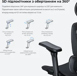Крісло для геймерів Anda Seat X-Air Pro Size XL Mesh Gray Twilight (AD-WY-01-GGSP-G01) - мініатюра 10
