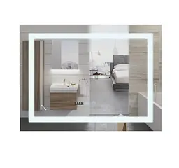 Дзеркало Mixxus Warm MR02-120x80 (годинник, LED-підсвічування, антизапотівання) (MI6001) - мініатюра 1