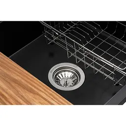Мийка кухонна GRANADO Basic Artes black shine (+ змішувач Campo LUX inox + дозатор Redondo inox + коши (ksg1101) - мініатюра 6