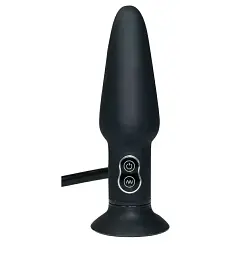 Надувна анальна пробка з вібрацією Orion True Vibrating Anal Plug, 17х2.6 см - мініатюра 2