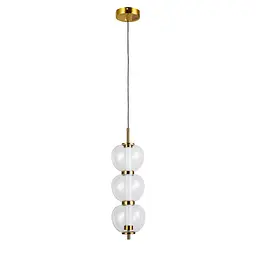 Светильник підвісний LED Levistella 800P3055 (130*330) CL, 5W, бронза, скло, сучасний стиль для вітальні