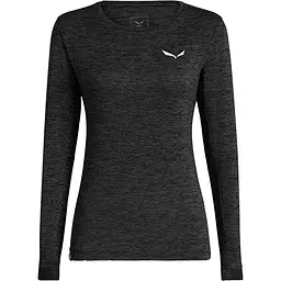 Футболка жіноча Salewa Puez Melange Dry Womens L/S Tee M Чорний-Сірий - мініатюра 2