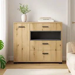 Комод Торін 1200 Дуб Евок прибережний/Сірий Графіт 1200х400х1100 - мініатюра 3