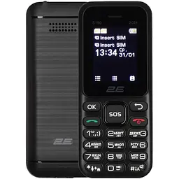Мобільний телефон 2E S180 2024 Black (694743653885)