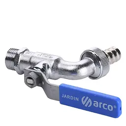 Кран Arco кульовий для поливу 1/2″ 0413 Nano AntiLime довга ручка - мініатюра 3