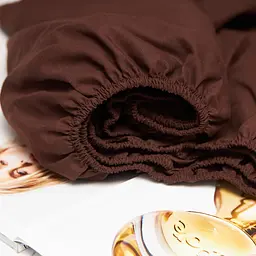 Простирадло на резинці Moon&Star Chocolate Dream Бязь Gold Люкс 90х190х25 см - мініатюра 3