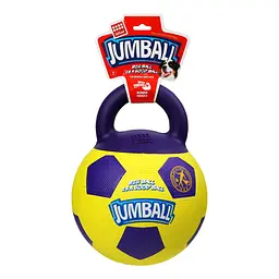 Іграшка для собак GiGwi Ball М'яч футбольний, з ручкою, 26 см (75366) - мініатюра 2