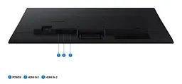 Монiтор Samsung 27" Essential S3 LS27F320 (LS27F320GAIXUA) IPS Black 120Hz - мініатюра 8